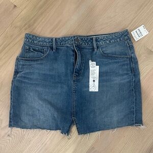 Treasure & Bond Dark Blue Denim Mini Skirt